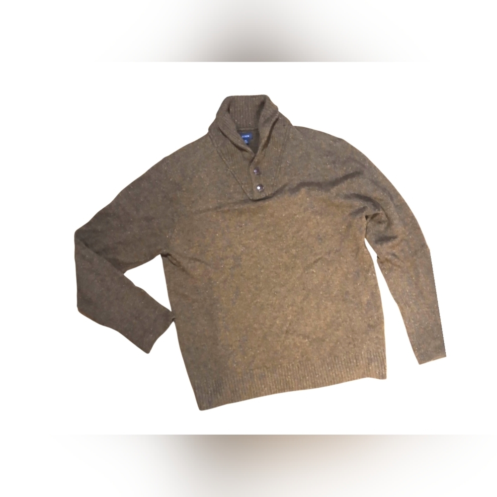 J Crew merino wool two-button shawl-collar pullover Size Xl